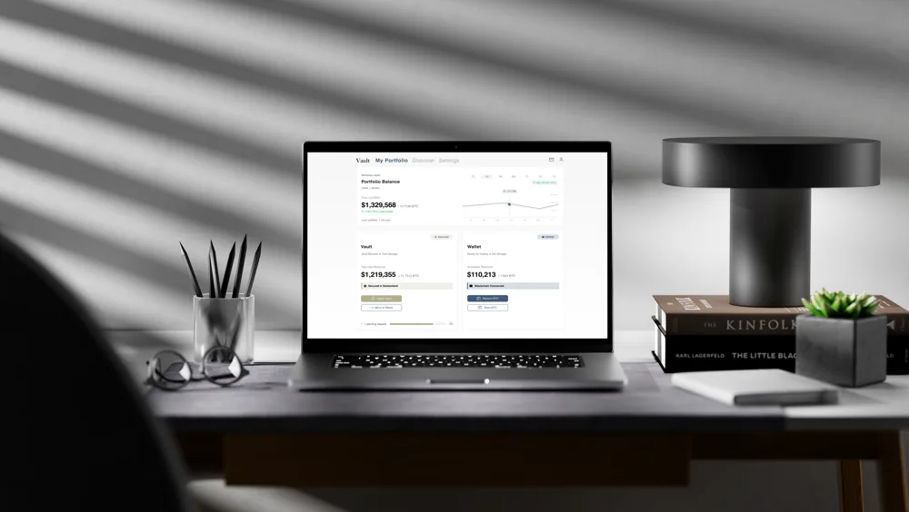 Bitcoin Vault — UI/UX Dashboard Design